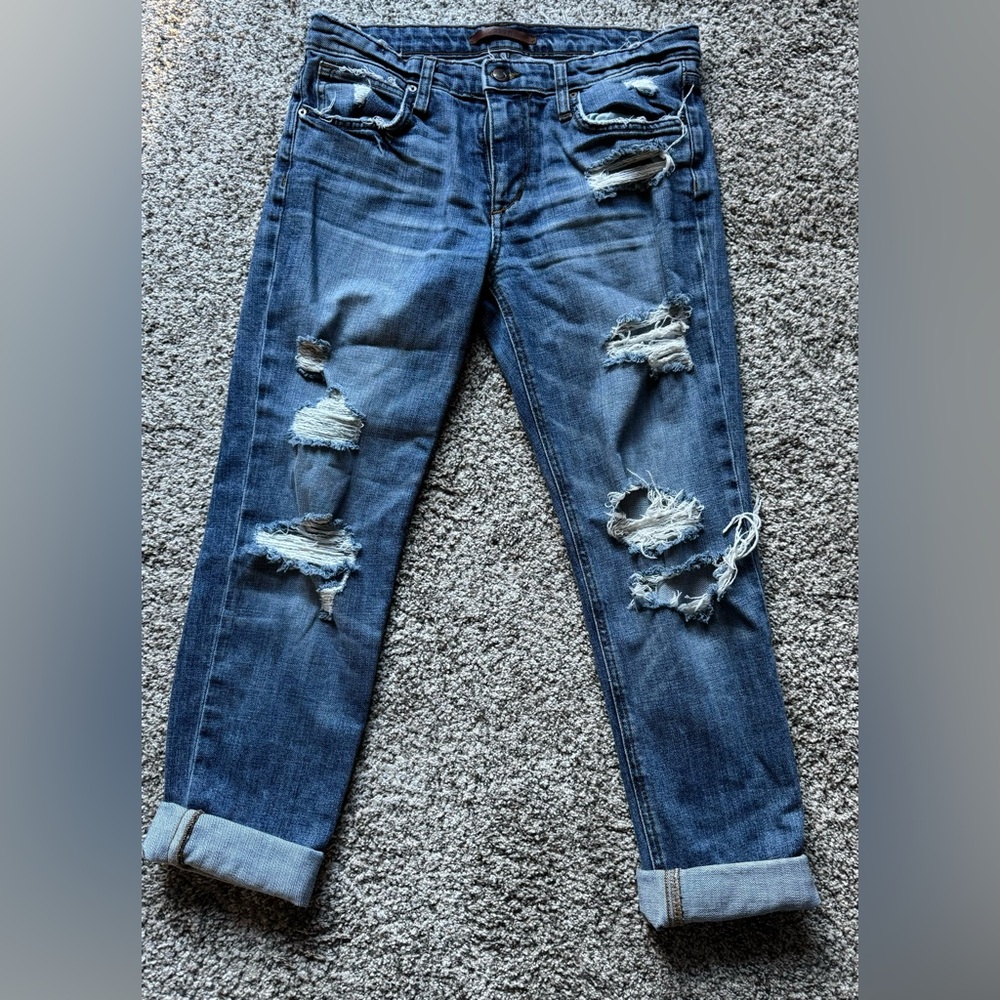 Joe’s distressed denim jeans
